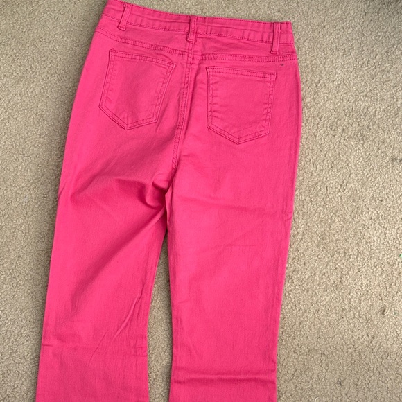 SHEIN Tall High Rise Hot Pink Jeans - Picture 9 of 10